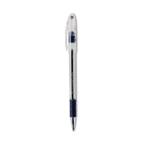 Pens | Pentel BK90-C Stick Fine 0.7 mm R.S.V.P. Ballpoint Pen - Blue Ink, Clear/Blue Barrel (1-Dozen) image number 0