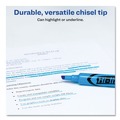 Highlighters | Avery 24016 HI-LITER Desk-Style Chisel Tip Highlighters - Fluorescent Blue Ink/Black Barrel (1-Dozen) image number 6