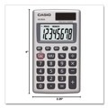 Calculators | Casio HS-8VA 8-Digit LCD Handheld Calculator - Silver image number 3