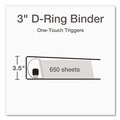 Just Launched | Cardinal 10331 Premier Easy Open 3 in. Capacity 11 in. x 8-1/2 in. 3 Ring ClearVue Locking Slant-D Ring Binder - Black image number 1