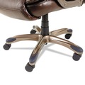 Alera | Alera ALEVN4159 Veon Series Executive High-Back Bonded Leather Chair Supports Up to 275 lb - Brown Seat/Back/Bronze Base image number 10