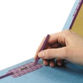 File Folders | Smead 29781 2 in. Expansion End Tab Pressboard Classification Folders - Blue/Legal Size (10/Box) image number 1