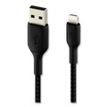 Electronic Adapters & Chargers | Belkin CAA002BT2MBK 6.6 ft. BOOST CHARGE Braided Apple Lightning to USB-A ChargeSync Cable - Black image number 2