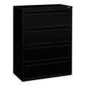 Office Filing Cabinets & Shelves | HON H794.L.P 700 Series 42 in. x 18 in. x 52.5 in. Four-Drawer Lateral File - Black image number 0