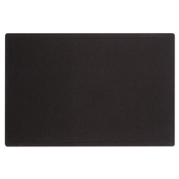 Quartet 7683BK 36 in. x 24 in. Oval Office Fabric Bulletin Board - Black