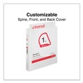 Back to School Sale | Universal UNV20742 11 in. x 8.5 in. 1 in. Capacity 3 Rings Slant D-Ring View Binder - White image number 4