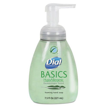 Dial Professional 6042 7.5 oz. Basics Hypoallergenic Foaming Hand Wash - Honeysuckle Scent