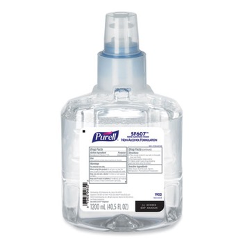 PURELL 1902-02 SF607 1200 mL Instant Foam Hand Sanitizer Refill - Fragrance Free (2/Carton)