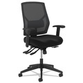 Office Chairs | HON HVL582.ES10.T 19 in. to 22 in. Seat Height 250 lbs. Capacity High-Back Task Chair - Black image number 0