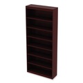Office Filing Cabinets & Shelves | Alera ALEVA78436MY 35.63 in. x 11.81 in. x 83.86 in. Valencia Series 7-Shelf Square Corner Bookcase - Mahogany image number 2
