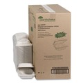 Food Trays, Containers, and Lids | Pactiv Corp. YCN806000000 EarthChoice SmartLock 6 in. x 6 in. x 3.1 in. Microwaveable MFPP Hinged Lid Containers - White (400/Carton) image number 4
