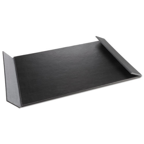 Desk Accessories & Office Organizers | Artistic 5240-BG 24 in. x 19 in. Monticello Desk Pad with Fold-Out Sides - Black image number 0
