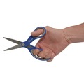 Back to School Sale | Westcott 17836 8 in. Long 3.25 in. Cut Length Scissors with Antimicrobial Protection - Straight Blue/Gray Handle (2/Pack) image number 2