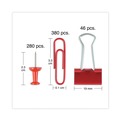 Push Pins | Universal UNV31203 Combo Clip Pack with 3-Tier Organizer Tub - Assorted (1-Kit) image number 5