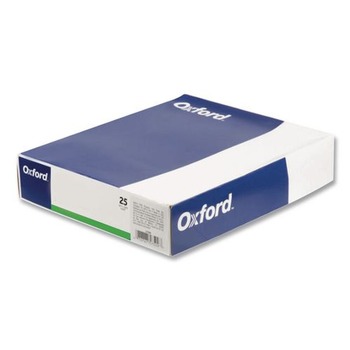 FILING AND FOLDERS | Oxford 57756EE 11 in. x 8.5 in. 0.5 in. Capacity Twin-Pocket Folders with 3 Fasteners - Green (25/Box)
