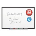 White Boards | Quartet 2548B 96 in. x 48 in. Classic Series Porcelain Magnetic Dry Erase Board - White Surface, Black Aluminum Frame image number 3