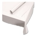  | Hoffmaster 114000 40 in. x 300 ft. Plastic Roll Tablecover - White (1/Carton) image number 3