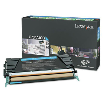 INK AND TONER | Lexmark X748H1CG Return Program 10,000 Page-Yield High-Yield Toner - Cyan