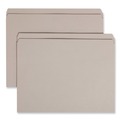 File Folders | Smead 12310 0.75 in. Expansion Reinforced Top Tab Colored File Folders - Letter Size/Gray (100/Box) image number 0