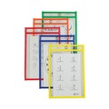Report Covers & Pocket Folders | C-Line 41610 6 in. x 9 in. Reusable Dry Erase Pockets - Assorted Primary Colors (10/Pack) image number 1
