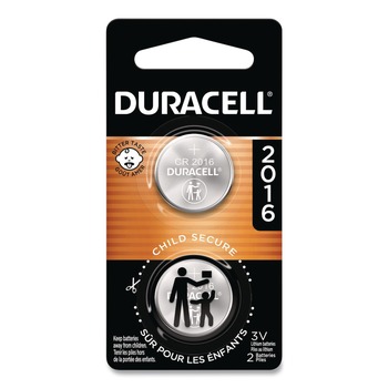 Duracell DURDL2016B2PK 2016 Lithium Coin Batteries with Bitterant (2/Pack)