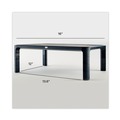 Monitor Stands | 3M MS85B 16 in. x 12 in. x 1.75 in. to 5.5 in. 20-lb. Capacity Adjustable Monitor Stand - Black/Silver image number 2