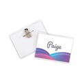 Label & Badge Holders | C-Line 95743 4 in. x 3 in. Top Load Combo Clip/Pin Name Badge Kits - Clear (50/Box) image number 2