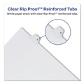 Dividers & Tabs | Avery 82202 10-Tab "4-in 11 in. x 8.5 in. Allstate Style Preprinted Legal Exhibit Side Tab Index Dividers - White (25/Pack) image number 2