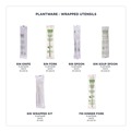  | Eco-Products EP-S015 Plantware Compostable Fork/Knife/Napkin/Spoon Cutlery Kit - Pearl White (250/Carton) image number 9