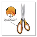 Arts & Crafts Supplies | Maped Helix 697710 8.25 in. Long Ultimate Soft Grip Multipurpose Scissors - Straight Orange/Black Handle image number 2