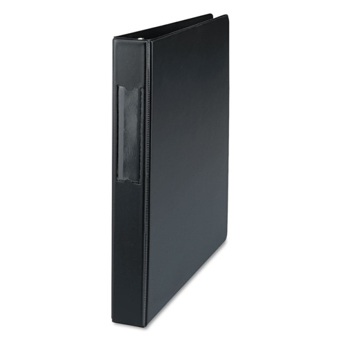 Back to School Sale | Universal UNV20761 Deluxe 1 in. Capacity Non-View D-Ring Binder with Label Holder - Black image number 0