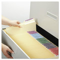File Folders | Smead 10385 0.75 in. Expansion 2/5-Cut Tab Guide Height Systems File Folders - Letter Size/Manila (100/Box) image number 5