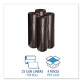  | Boardwalk X8647XKKR01 43 in. x 47 in. 56 gal. 1.6 mil Recycled Low-Density Polyethylene Can Liners - Black (100/Carton) image number 4