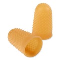 Safety & First Aid | Swingline S7054033C 13 (Large) Rubber Finger Tips - Amber (1-Dozen) image number 3