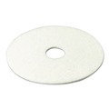 Sponges & Scrubbers | 3M 4100-19 19 in. Low-Speed Super Polishing Floor Pads - White (5/Carton) image number 2