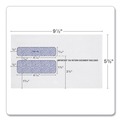 Paper & Printables | Adams 2219C 5.63in. x 9in. Gummed Closure Commercial Flap W-2 Laser Double Window Envelope - White (24/Pack) image number 2