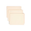 File Folders | Smead 24110 9.5 in. High Front Straight Tabs Letter Size 0.75 in. Expansion Heavyweight End Tab Folders - Manila (100/Box) image number 0