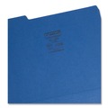 File Folders | Smead 10279 1/3-Cut Tabs Assorted Letter Size 0.75 in. Expansion Interior File Folders - Navy Blue (100/Box) image number 2