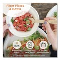 Bowls and Plates | World Centric BO-SC-UBBS-LFP 18 oz 8 x 5.3 x 1.6 Fiber Paper Burrito Bowls - Natural (400/Carton) image number 4