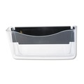 Wall Racks & Hooks | Rubbermaid 65986 13.75 in. x 3 in. x 6.63 in. A4/Letter Size Unbreakable Magnetic Wall File - Clear image number 2