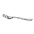  | WNA WNA 610155 Reflections Design Heavyweight Plastic Forks - Silver (600/Carton) image number 2
