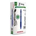 Pens | Zebra 20620 Z-Grip Medium 1 mm Recycled Retractable Ballpoint Pen - Blue Ink/Blue Barrel (1-Dozen) image number 0