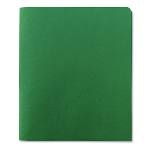 File Folders | Smead 87855 11 in. x 8.5 in. 100-Sheet Capacity 2-Pocket Textured Paper Folder - Green (25/Box) image number 0