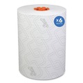 Paper Towels and Napkins | Scott 47035 1-Ply 8 in. x 580 ft. Slimroll Towels - White/Orange Core (6/Carton) image number 1
