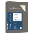 Copy & Printer Paper | Southworth 404NC 8.5 in. x 11 in. 24 lb Bond Weight 25 Percent Cotton Business Paper - Natural (500/Box) image number 0