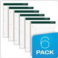 Notebooks & Pads | TOPS 63437 (100) White 8.5 in. x 11.75 in. Sheets Wide/Legal Rule Double Docket Ruled Pads (6/Pack) image number 6