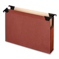File Folders | Pendaflex 45432 3 Dividers 1/3-Cut Tabs Letter Size Premium Expanding Hanging File Pockets with Swing Hooks and Dividers - Brown (5/Box) image number 1