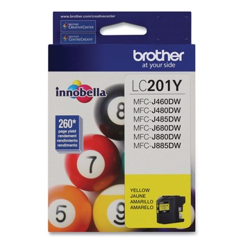 OFFICE ELECTRONICS AND BATTERIES | Brother LC201Y Innobella 260 Page-Yield Ink - Yellow