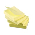Sticky Notes & Post it | Universal UNV28062 1.5 in. x 2 in. Recycled Self-Stick Note Pads - Yellow (12 Pads/Pack) image number 5