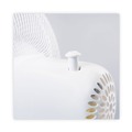 Alera | Alera ALEFAN122 3-Speed 12 in. Plastic Oscillating Desk Fan - White image number 2